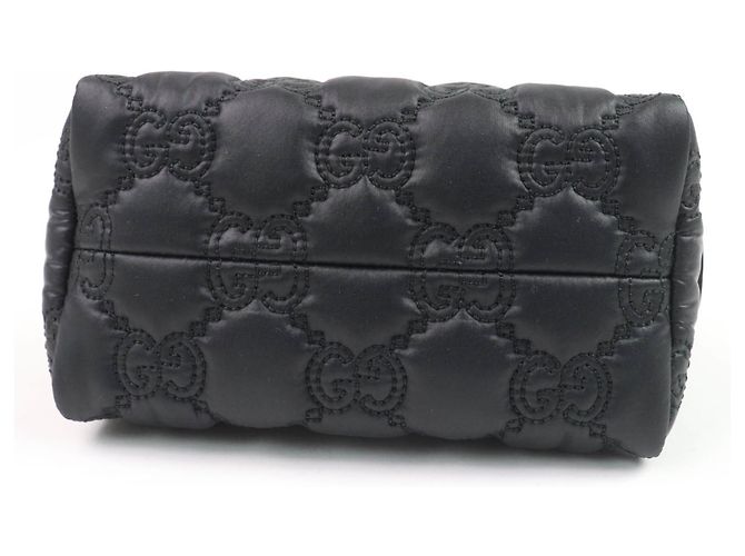 Pochette per trucco Gucci GG Marmont Nero Porpora - vista 4