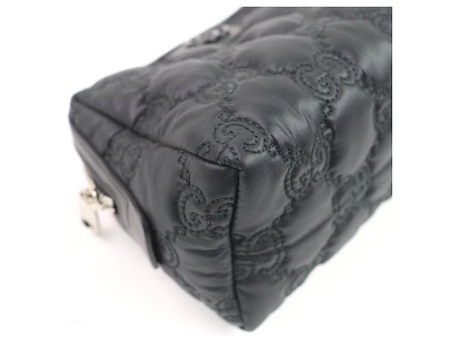 Pochette per trucco Gucci GG Marmont Nero Porpora - vista 7