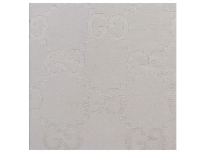 Coperta/Scialle in Jacquard di Lana e Seta Gucci Beige - vista 3