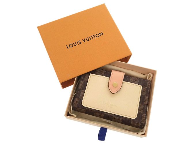 Cartera Juliette Damier Bi-Fold Louis Vuitton Castaño Damier ebene - vista 2