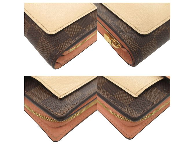 Cartera Juliette Damier Bi-Fold Louis Vuitton Castaño Damier ebene - vista 4
