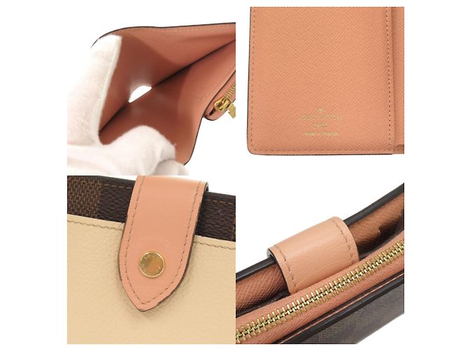 Cartera Juliette Damier Bi-Fold Louis Vuitton Castaño Damier ebene - vista 7