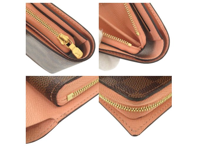 Cartera Juliette Damier Bi-Fold Louis Vuitton Castaño Damier ebene - vista 8