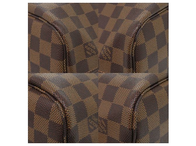 Louis Vuitton Neverfull PM Damier Canvas Tote Bag Braun Damier ebene - Ansicht 4