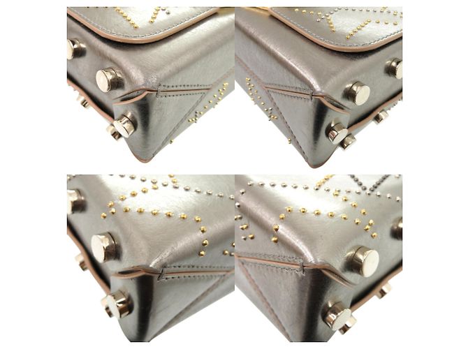 Borsa a spalla Locket Petite di Jimmy Choo Argento D'oro - vista 5