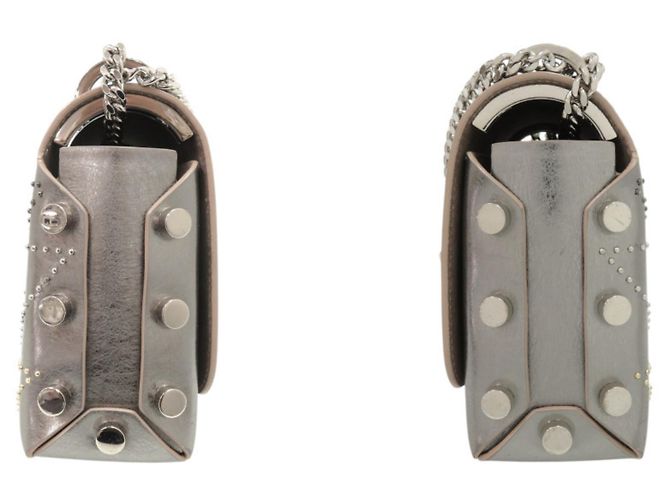 Borsa a spalla Locket Petite di Jimmy Choo Argento D'oro - vista 9