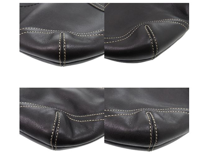 Borsa Mini a Spalla Singola Coach Nero Bianco - vista 4
