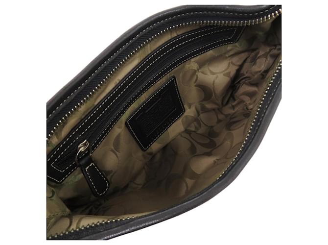Borsa Mini a Spalla Singola Coach Nero Bianco - vista 6