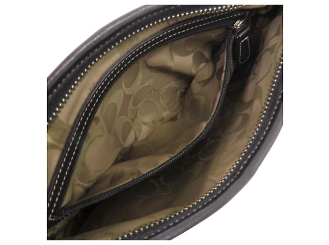 Borsa Mini a Spalla Singola Coach Nero Bianco - vista 7