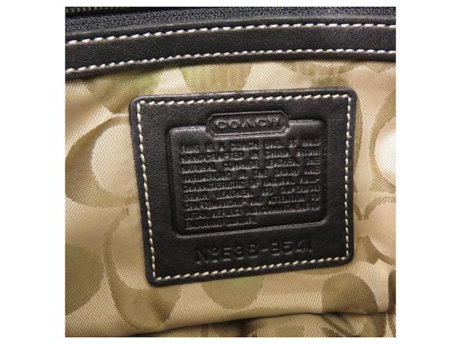 Borsa Mini a Spalla Singola Coach Nero Bianco - vista 8