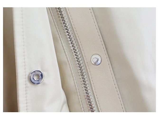 Anorak de lluvia de satén mate Loro Piana Headley Beige - vista 4