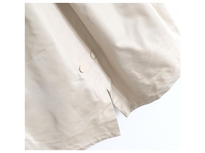 Anorak de lluvia de satén mate Loro Piana Headley Beige - vista 7