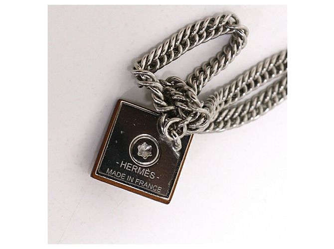 Halskette Anhänger Gourmet Equestre PM Hermès Silber - Ansicht 4