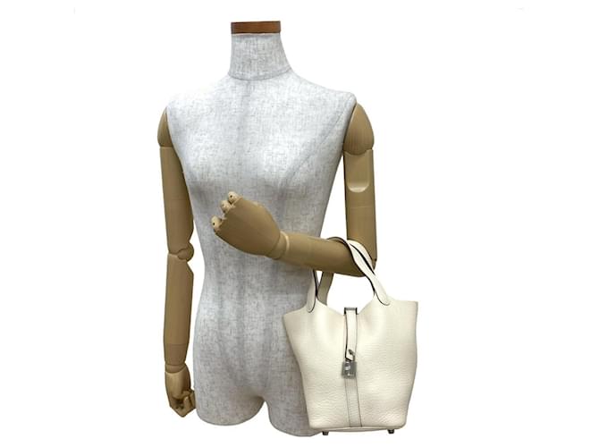 Hermès Picotin Lock PM Handtasche Weiß - Ansicht 2