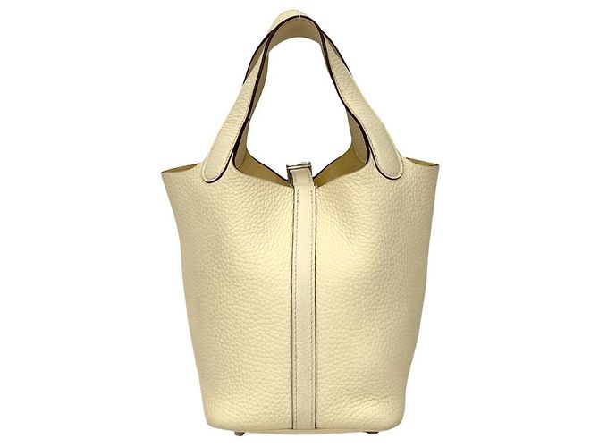 Hermès Picotin Lock PM Handtasche Weiß - Ansicht 3