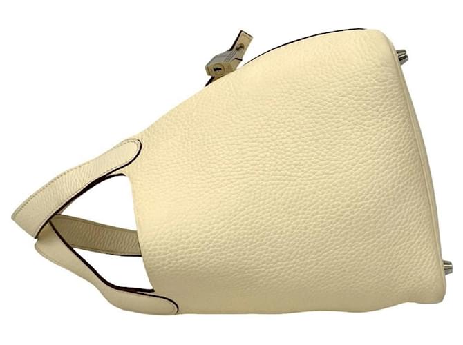 Hermès Picotin Lock PM Handtasche Weiß - Ansicht 5