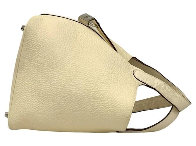 Hermès Picotin Lock PM Handtasche Weiß - Ansicht 6