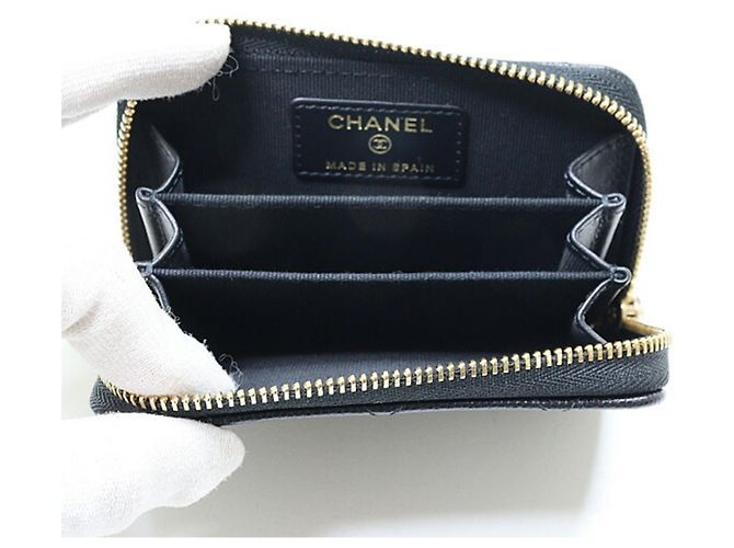 Monedero negro acolchado Chanel - vista 3