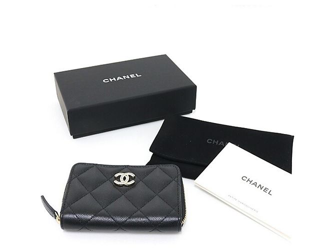 Monedero negro acolchado Chanel - vista 6