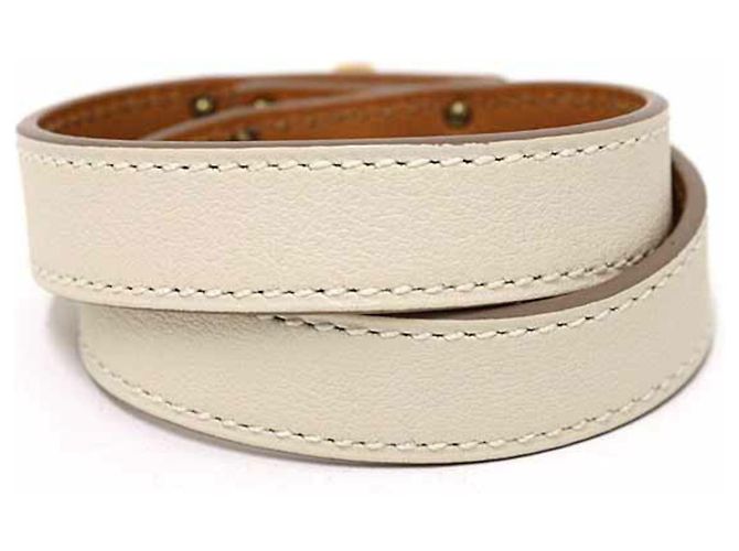 Hermès Bracciale in pelle charm Hermes Kelly Double Tour - vista 3
