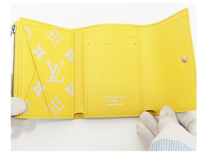 Louis Vuitton Victor Geldbörse Monogram Glow aus Canvas Braun Gelb - Ansicht 2