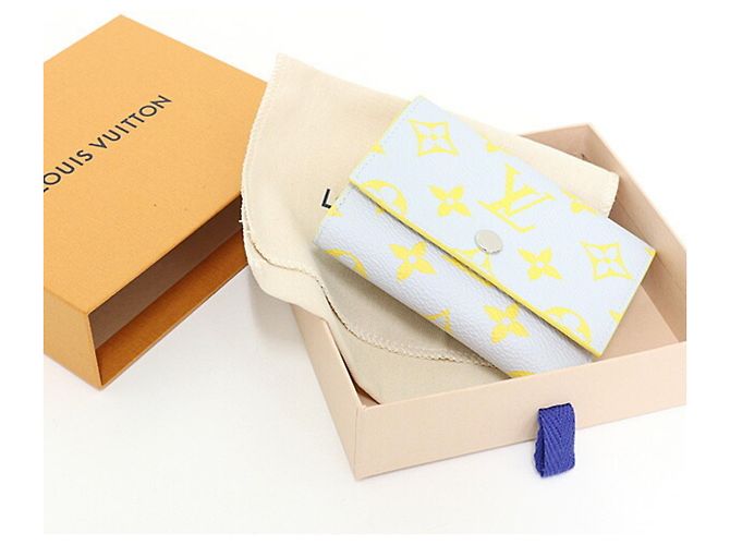 Louis Vuitton Victor Geldbörse Monogram Glow aus Canvas Braun Gelb - Ansicht 6