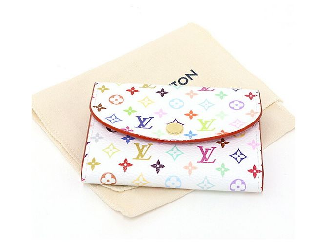 Louis Vuitton Monogram Multicolore Mini Wallet Pink White Multiple colors - view 6