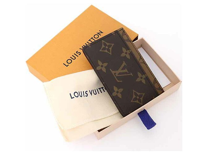Tarjetero Monogram Reverse Louis Vuitton Castaño - vista 2
