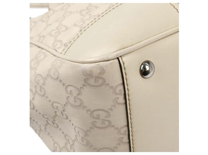 Borsa Tote Gucci Princy con zip in tela GG e pelle Medium Bianco - vista 6