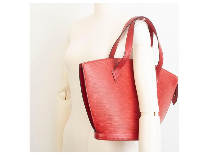 Borsa Tote Saint Jacques Louis Vuitton Rosso - vista 19