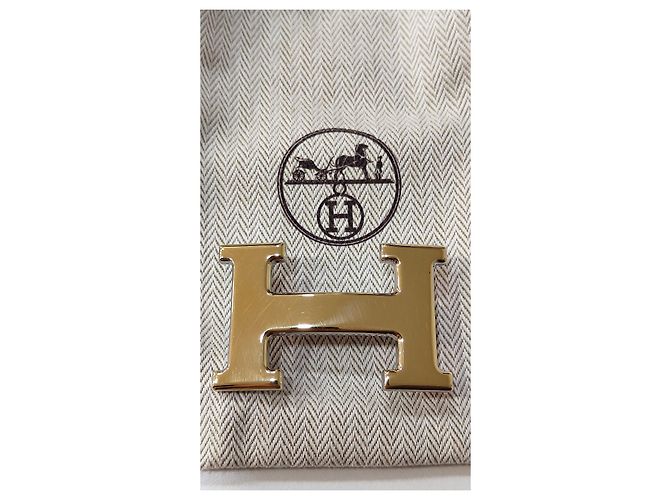 Hermès Constance Gürtel Goldene H-Schnalle Schwarzes Leder - Ansicht 2