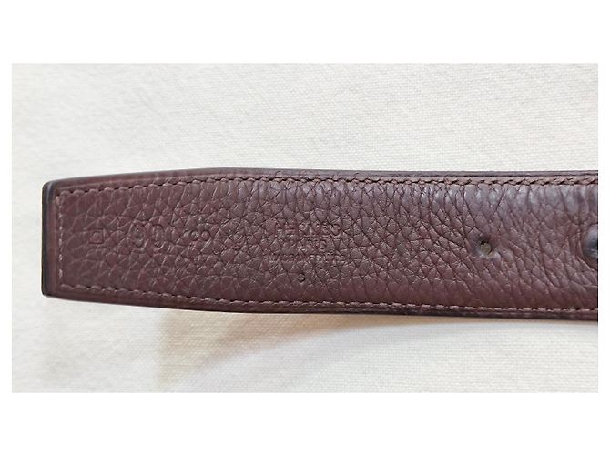 Hermès Constance Gürtel Goldene H-Schnalle Schwarzes Leder - Ansicht 9
