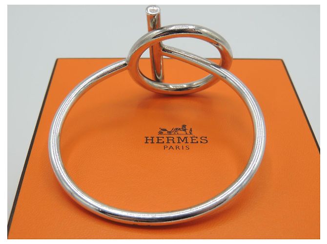 Hermès HERMES RARISSIMO BRACCIALE GLENAN IN ARGENTO MASSICCIO - vista 2