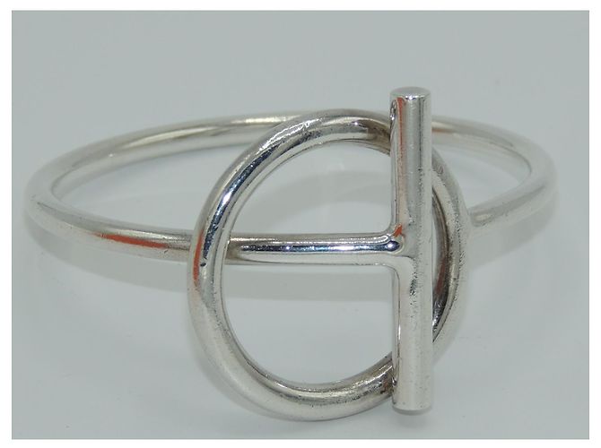 Hermès HERMES RARISSIMO BRACCIALE GLENAN IN ARGENTO MASSICCIO - vista 6