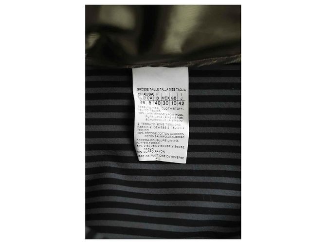 Sportmax Abrigo de lana caqui - vista 6