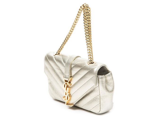 Borsa in Pelle Dorata YVES SAINT LAURENT - 103029 - vista 2