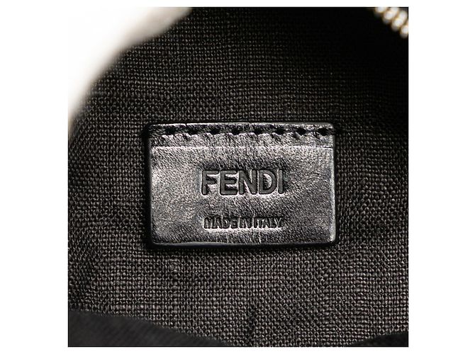 Charm per borsa in pelle nera Fendi Nero - vista 10