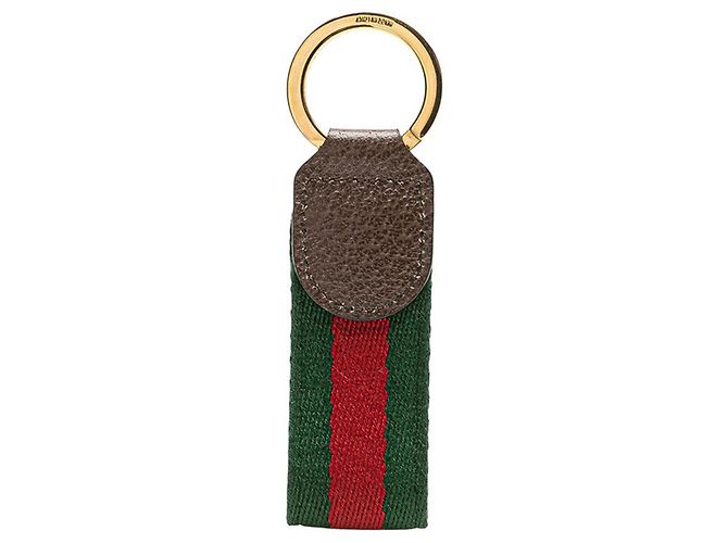 Gucci Ophidia Sherry Line Key Ring Brown Golden - view 2