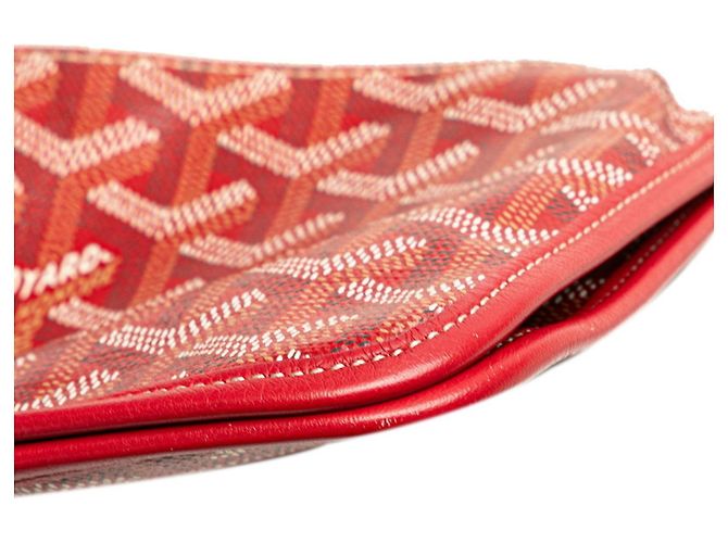 Portafoglio Plumet Goyard in pelle rossa Rosso - vista 4
