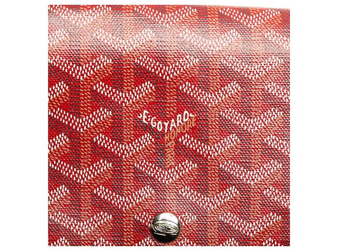 Portafoglio Plumet Goyard in pelle rossa Rosso - vista 6