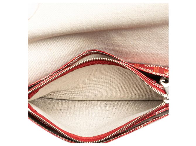Portafoglio Plumet Goyard in pelle rossa Rosso - vista 7