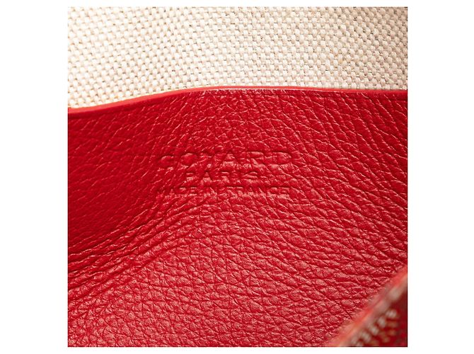 Portafoglio Plumet Goyard in pelle rossa Rosso - vista 8
