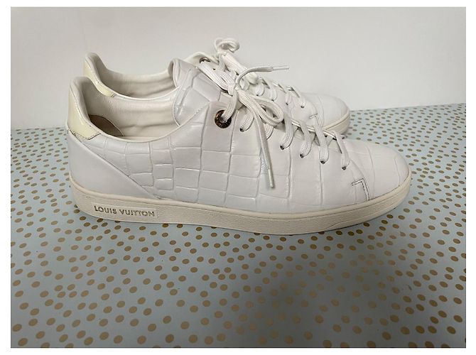 Louis Vuitton FrontRow Leder Sneaker weiß - Ansicht 2