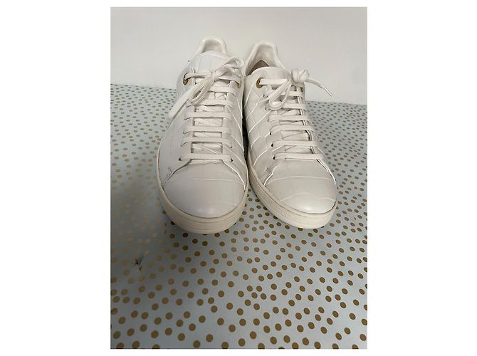 Louis Vuitton FrontRow Leder Sneaker weiß - Ansicht 6