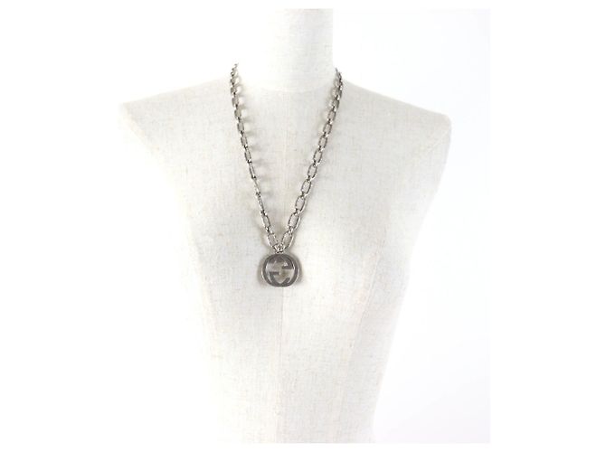 Collana lunga a catena Arabesque con G intrecciato GUCCI - vista 4
