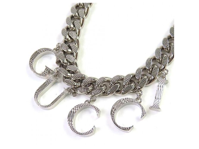 Collana Choker con Logo Script GUCCI 675769 Argento - vista 4