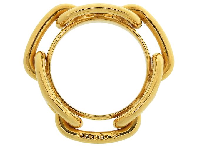 Ring Hermès Anillo de pañuelo Chaine d'Ancre Hermes Lugate Dorado - vista 3