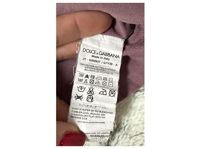 Dolce & Gabbana T-shirt Dolce Gabbana Porpora - vista 7
