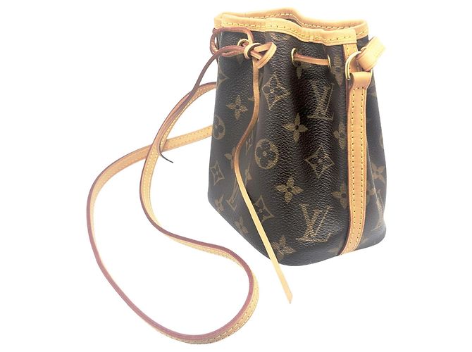 Noe Borsa a Spalla Nano Noé Monogramma Louis Vuitton Marrone - vista 2