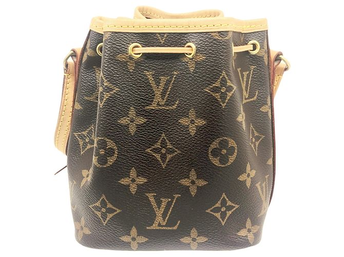 Noe Borsa a Spalla Nano Noé Monogramma Louis Vuitton Marrone - vista 4